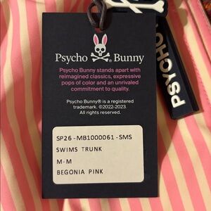 Psycho Bunny swim trunk, size medium